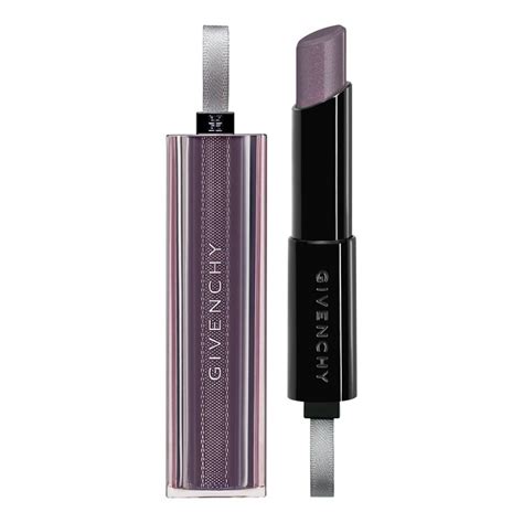 givenchy rouge interdit vinyl lipstick 19 shadow purple|givenchy universal black lip balm.